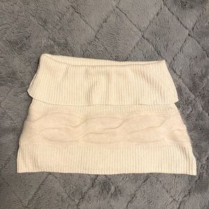 Creamy white sweater circle wrap from White House black market